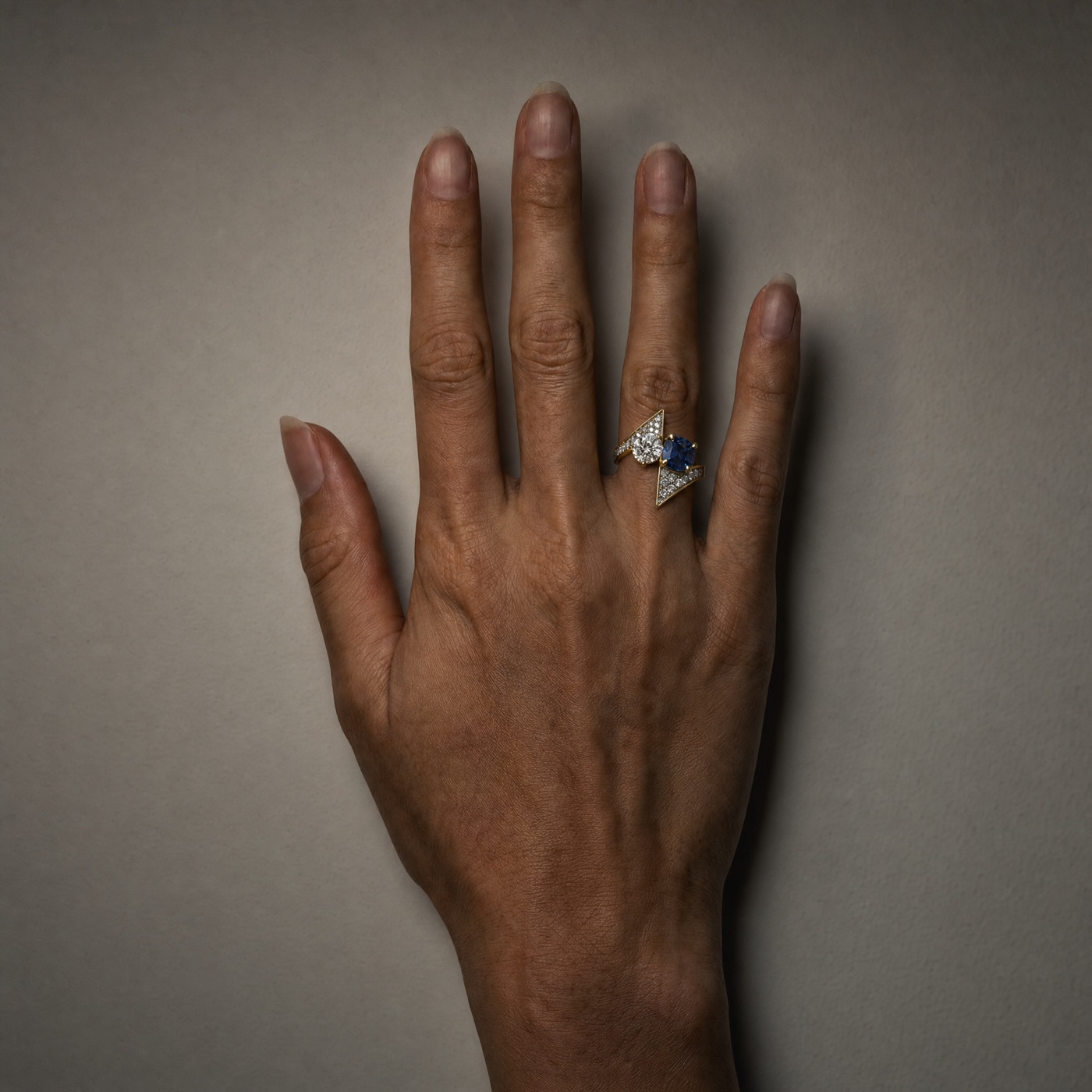 The delivered ring, worn